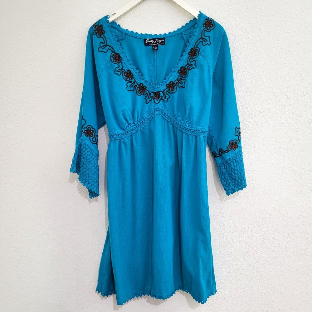 Gretty Zueger Turquoise Dress SZ M